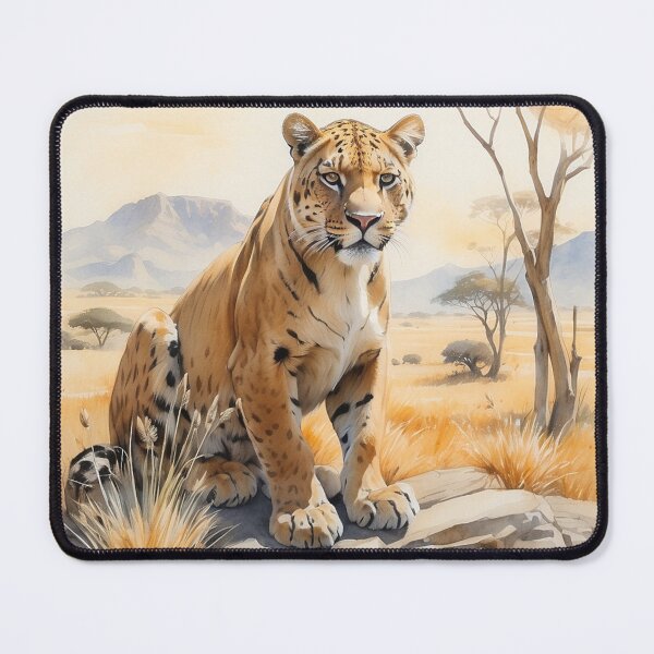 Item preview, 004 Cute Panther in a Serengeti Scene designed and sold by Alexis Art Collection.