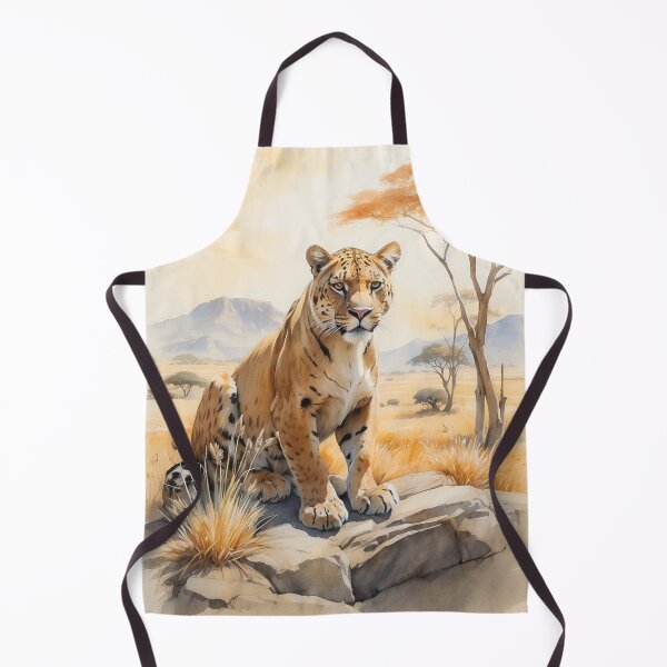 Item preview, 004 Cute Panther in a Serengeti Scene designed and sold by Alexis Art Collection.