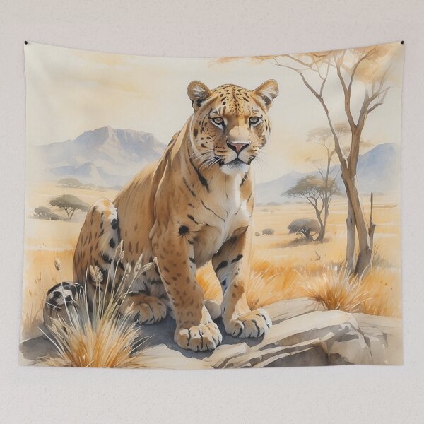 Item preview, 004 Cute Panther in a Serengeti Scene designed and sold by Alexis Art Collection.
