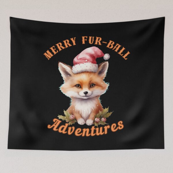 Item preview, Merry Fur-Ball Adventures. fox portrait designed and sold by FoxVibes.