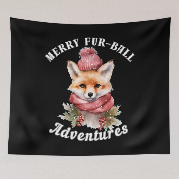 Item preview, Merry Fur-Ball Adventures. fox quote designed and sold by FoxVibes.