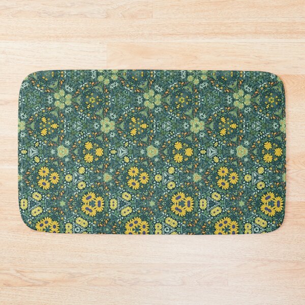 Item preview, Green and Yellow Floral Morph Seamless Pattern  designed and sold by Petalandfur.