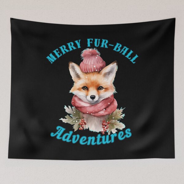 Item preview, Merry Fur-Ball Adventures. snow fox designed and sold by FoxVibes.