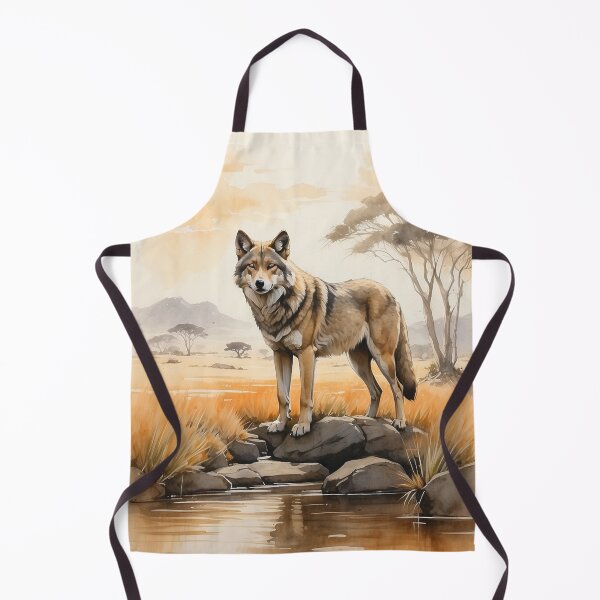 Item preview, 001 Cute Wolf in a Serengeti Scene designed and sold by Alexis Art Collection.