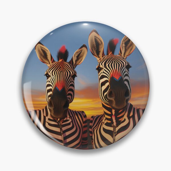 Artikelvorschau, Zwei groovige Zebras in eleganten Jacken entworfen und verkauft von Brendon987.