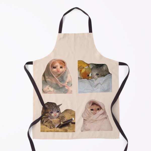 Item preview, cozy but sad cat meme pack designed and sold by mooneko.