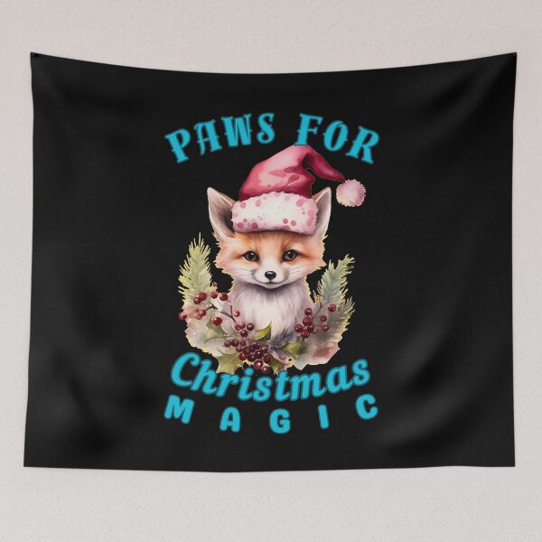 Item preview, Paws for Christmas Magic. fox lover designed and sold by FoxVibes.