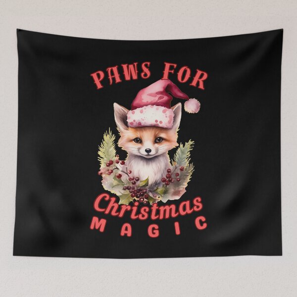 Item preview, Paws for Christmas Magic. fox head designed and sold by FoxVibes.