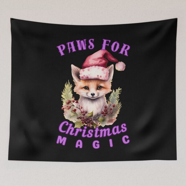 Item preview, Paws for Christmas Magic. realistic fox designed and sold by FoxVibes.