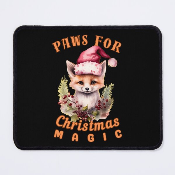 Item preview, Paws for Christmas Magic. fox portrait designed and sold by FoxVibes.