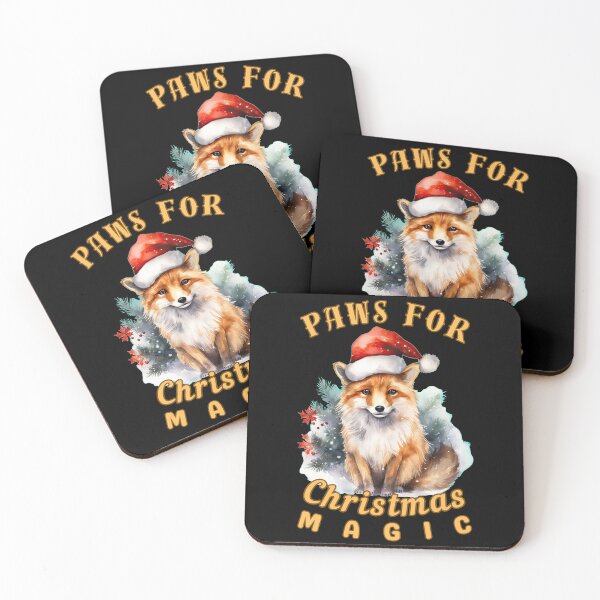 Item preview, Paws for Christmas Magic. fox saying designed and sold by FoxVibes.