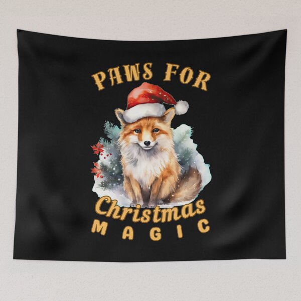 Artikelvorschau, Pfoten für Weihnachtszauber. Fuchsspruch entworfen und verkauft von FoxVibes.