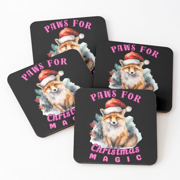 Item preview, Paws for Christmas Magic. fox foxes designed and sold by FoxVibes.