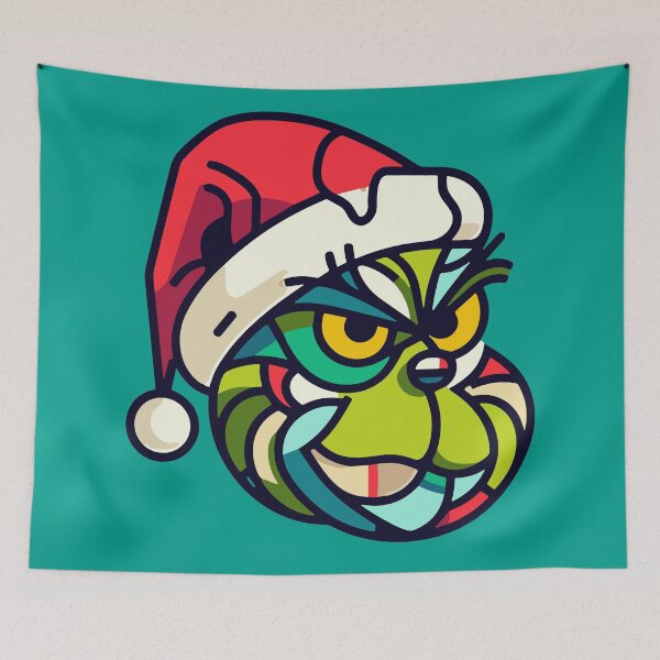 Item preview, Portrait of Grumpy Santa designed and sold by Ikibrai.