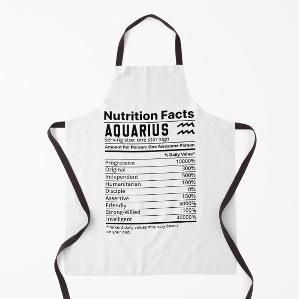 Item preview, Zodiac Nutrition Facts Label Aquarius designed and sold by unsungshop.