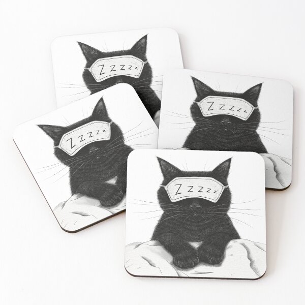 Item preview, Sleeping black cat designed and sold by Valeriya Korenkova Kodamorkovkart.