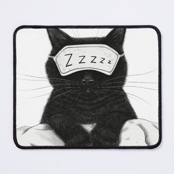 Item preview, Sleeping black cat designed and sold by Valeriya Korenkova Kodamorkovkart.