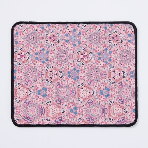 Item preview, Pink and Light Blue Floral Morph Seamless Pattern  designed and sold by Petalandfur.