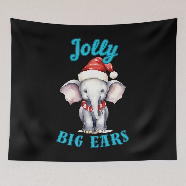 Item preview, Jolly Big Ears. funny elephant designed and sold by ElephantVibes.
