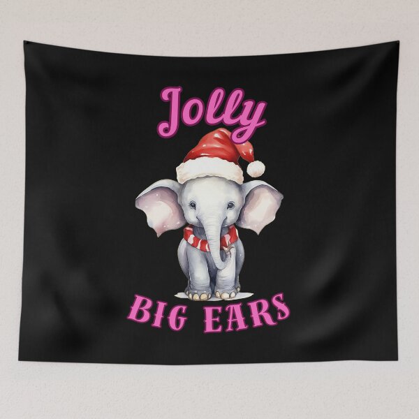 Item preview, Jolly Big Ears. elephant head designed and sold by ElephantVibes.