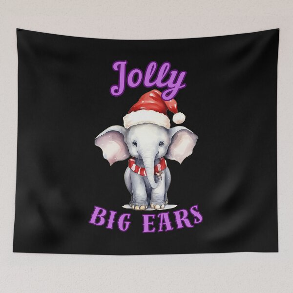 Item preview, Jolly Big Ears. elephant face designed and sold by ElephantVibes.