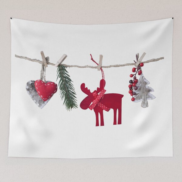 Item preview, Christmas tree, deer, heart decorations designed and sold by AnLeDesign.