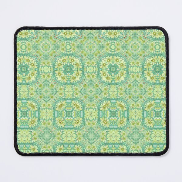 Item preview, Light Green Floral Morph Seamless Pattern  designed and sold by Petalandfur.