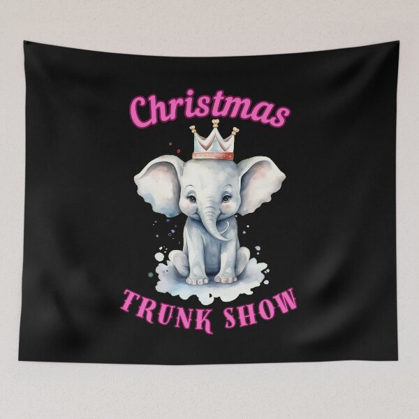 Item preview, Christmas Trunk Show. elephant head designed and sold by ElephantVibes.