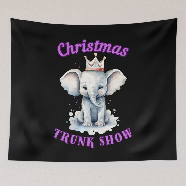 Item preview, Christmas Trunk Show. elephant face designed and sold by ElephantVibes.