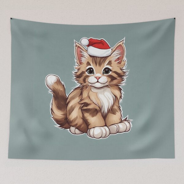 Item preview, Maine-Coon Christmas designed and sold by queenofallswans.