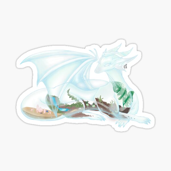 Vista previa del artículo con la obra «Dragón Terrario», diseñado y vendido por tieflingthief.