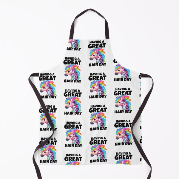 Item preview, Havng A Great Hair Day Rainbow Zebra Black Text White Outline Sticker and Shirt Design by Zeesdesign on Redbubble designed and sold by ZEESDESIGN.