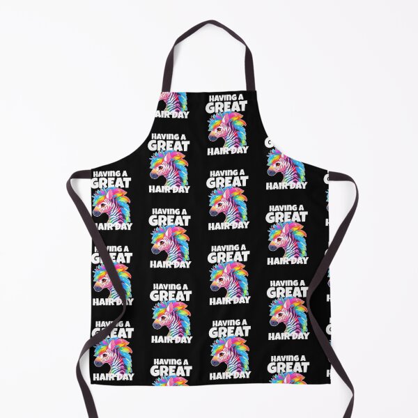 Item preview, Having A Great Hair Day Rainbow Zebra White Text Sticker and Shirt Design by Zeesdesign on Redbubble designed and sold by ZEESDESIGN.