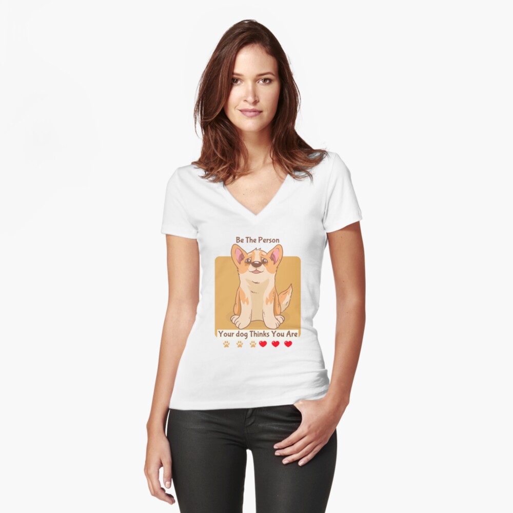 Item preview, Fitted V-Neck T-Shirt designed and sold by 5849.