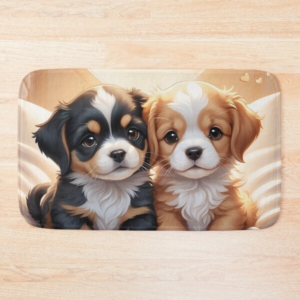 Item preview, 001 Cute Puppies Illustration designed and sold by Alexis Art Collection.