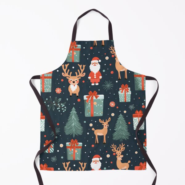Item preview, Christmas pattern (Santa Claus with Gifts,Reindeer and Tree) designed and sold by SeamlessHub4289.