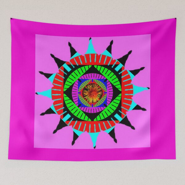 Item preview, Whimsical Hippie carnival of neon colors by Iritof  designed and sold by iritof.