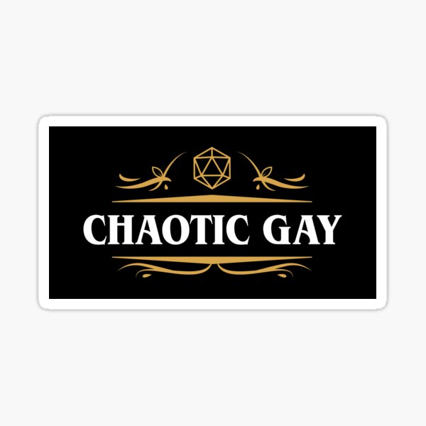 Item preview, Chaotic Gay Alignment Tabletop RPG Gaming designed and sold by pixeptional.