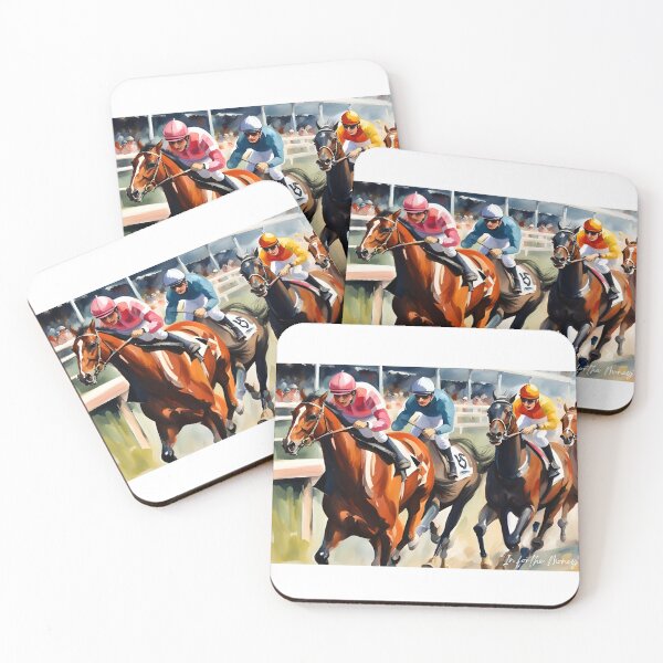 Aperçu de l'œuvre Derby de courses de chevaux créée et vendue par Tee Graphics Art Co..