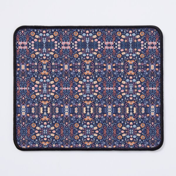 Item preview, Blue and Pink Floral Morph Seamless Pattern  designed and sold by Petalandfur.