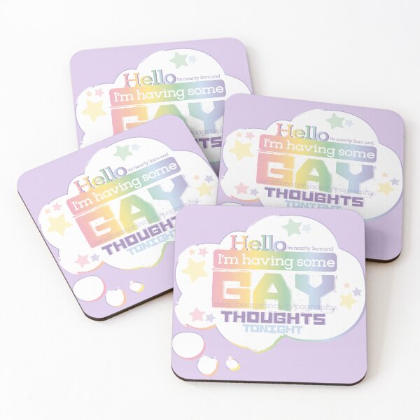 Item preview, Gay thoughts [fantasy] designed and sold by deadbeatprince-typography.