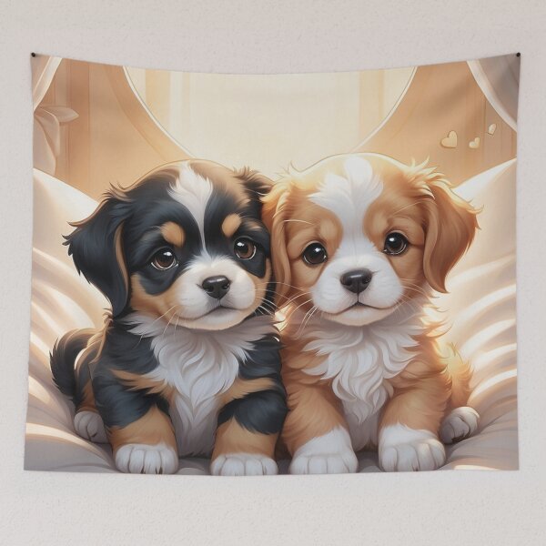 Artikelvorschau, 004 Cute Puppies Illustration entworfen und verkauft von Alexis Art Collection.