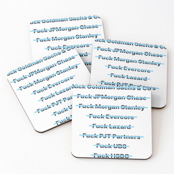 Item preview, Fuck Morgan Top Investment Banking Firms Type art designed and sold by SparksGlo-AAAA.