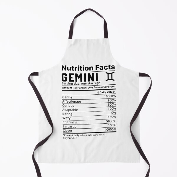 Item preview, Zodiac Nutrition Facts Label Gemini designed and sold by unsungshop.