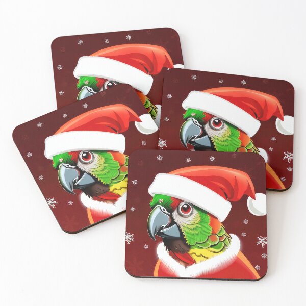 Item preview, Cute Green Cheeked Conure Santa Hat Suit Christmas designed and sold by JimNEmDesigns.