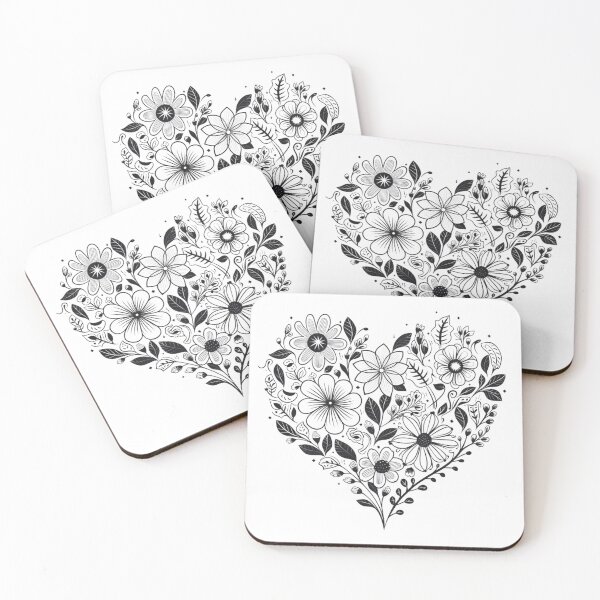 Item preview, Floral Hearts designed and sold by KandaShopTH.