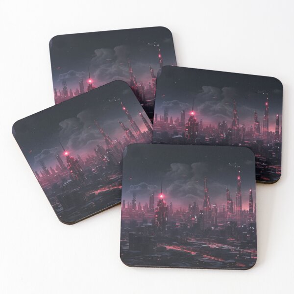 Item preview, Cyberpunk night time city, anime, lofi, japanese designed and sold by GreenInkXpress.
