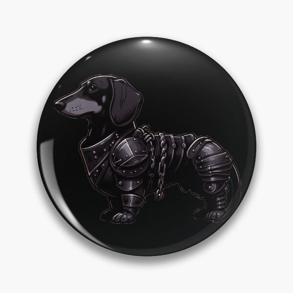 Item preview, Chained Doxie: Jet Black Knight designed and sold by BarkandStick.