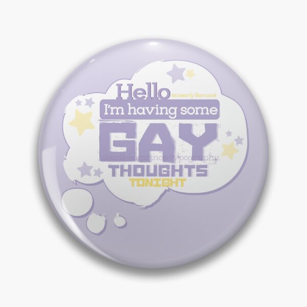 Item preview, Gay thoughts [wish] designed and sold by deadbeatprince-typography.
