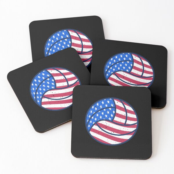 Item preview, Volleyball Ball USA Flag Modern Distressed Design. Vball Sport for Coach designed and sold by venomousvector.